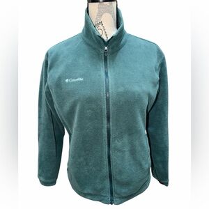 Vintage COLUMBIA Fleece Classic Trail Zip Up Sweater Green Size Medium Women’s